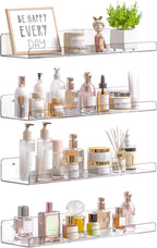 upsimples Acrylic Shelves for Bathroom Storage, Make up, Kids Bookshelf for by upsimples