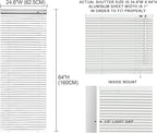 YIIBAII Mini Blinds Suitable for 25" W x 64" H Windows 1" Aluminum Horizontal - Image 6