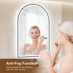 Arched LED Bathroom Mirror 24"x36", Dimmable-LED Mirror - Image 3