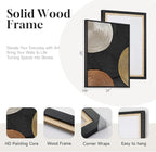 Large Framed Abstract Circles Wall Art Set of 2 - Image 5