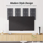 TONOR 4-Pack Acoustic Wood Wall Panels, 23.6” * 11.8” * 1.9” 3D Self-adhesive - Image 6