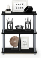 Furinno TURN-S-TUBE Storage Shelves Set of 2, 3-Tier Book Shelf, Corner Shelf - Image 4