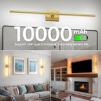 iThird 1 Pack Battery Operated Wall Sconce, Wireless Battery Wall Sconce - Image 3