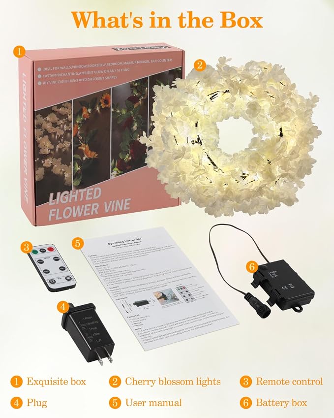 GOESWELL Cherry Blossom Tree Lights - Image 7