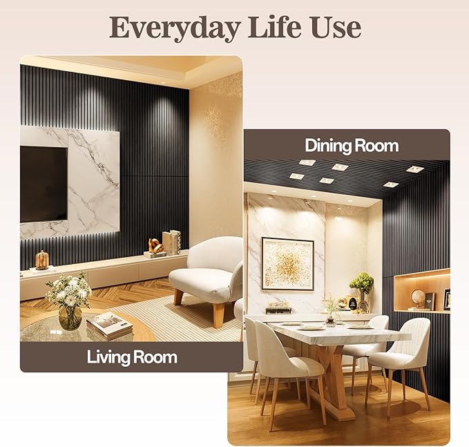 2 Pack Wood Panels for Wall, 47.24" x 23.81" Acoustic Wood Slat Wall Panel for - Image 3