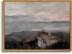 OIQArtOIQ Vintage Landscape Canvas Wall Art Framed Natural Scenery Painting by OIQArtOIQ
