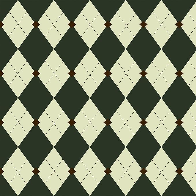 Simon&Siff Retro Peel and Stick Wallpaper Black and Green Wallpaper Vintage by SimonSiff