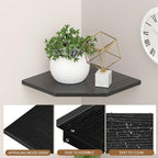 JJL Corner Shelves, 12 Inch Corner Shelf Wall Mounted - Image 6