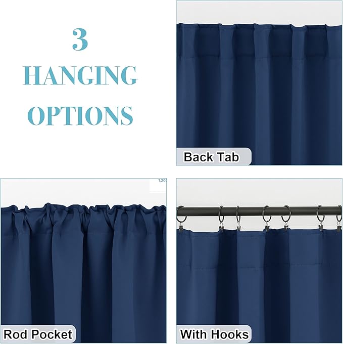 RYB HOME Blackout Curtains for Bedroom - Image 6