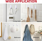 Sinfuo Wall Hooks for Hanging 10 Large Hooks, Heavy Duty Wall Hooks - Image 4