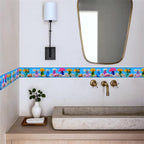 Wildflower Vase Wallpaper Border 196x4 Inch Removable Wall Border Peel and - Image 3