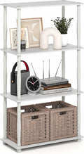 Furinno Turn-N-Tube Storage Shelves, 4-Tier Open Frame Book Shelf, Standing by Furinno-FitsYourSpaceFitsYourBudget