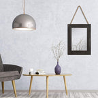 Rectangle Wall Mirror for Bathroom, Distressed White Wood Decor - Image 3