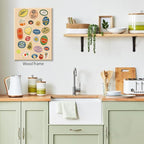 Framed Canvas Wall Art Posters Trendy Kitchen Vintage Fruit Market Pictures - Image 5