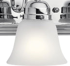 Kichler 24" 3-Light Vanity Bath Light in Chrome, Modern Bathroom Light - Image 2