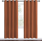 NICETOWN Halloween Burnt Orange Insulated Curtains Blackout Draperies - Image 2