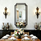 24" x 47" Large Black Mirror for Wall Decor, Elegant Living Room Mirror - Image 2