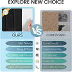 Large Cork Bulletin Board for Wall 36"x24", 6 Pack Felt Slat Wall Panel Tiles - Image 4