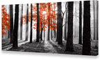 Cao Gen Decor Art S06650 Wall Art Canvas Painting Red Tree in Black and White by Cao+Gen+Decor+Art