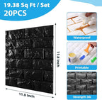 20 Pcs 3d Wall Panels Stick and Peel - Image 2