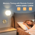 Brass Battery Operated Wall Sconces Set of 2, Rechargeable Wireless Wall Lights - Image 5