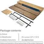 BGMG Floating Shelves 60 inch Long, Distressed, Wide Rustic Wooden Wall Shelves - Image 7