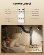 LED Wall Mounted Lights, Rechargeable Wall Sconces Lamp, 3 Color Temps & Remote - Image 2