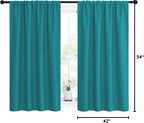 NICETOWN Peacock Blue Blackout Curtains Panels - Image 10