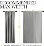 NICETOWN 2 Panels Blackout Curtains, Rod Pocket Window Curtains Room Darkning - Image 6