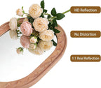 Wood Bathroom Mirror, 30 x 18 Inch Wood Wall Mirror - Image 4