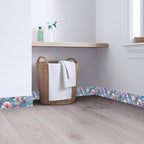 Magnolia Flower Wallpaper Border 196x4 Inch Peel and Stick Wall Border Pink - Image 4