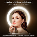 MNIENT Wall Mounted Lighted Makeup Mirror, 3 Colors Led Vanity Mirror - Image 4
