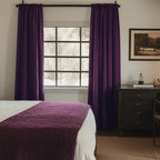 NICETOWN Blackout Purple Gothic Velvet Curtains 96 inch Long, Dark Purple by NICETOWN