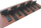 2 Pack - 5 inch Black Hidden L Shelf Bracket Iron Floating Shelf Brackets - Image 5