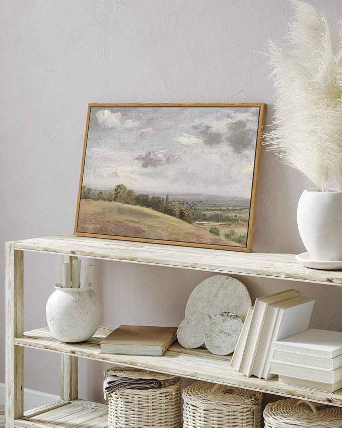 InSimSea Framed Canvas Wall Art Vintage Decor, Large Farmhouse Nature Scenery - Image 3