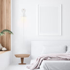 Globe Electric 65542 1-Light Plug-in or Hardwire Wall Sconce, Matte White - Image 4