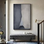 Extra Large Framed Neutral Abstract Wall Art - Image 4