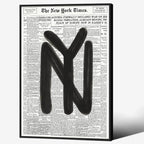 Black and White Newspaper Wall Art Vintage New York City Poster Trendy by Unknown