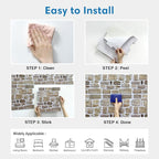 COMSTICKC 3D Faux Stone Peel and Stick Wall Panel, Faux Brick Wall Panels - Image 7