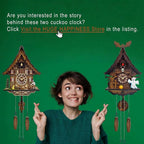 Cuckoo Clock for Wall Art: 12 Melodies, Volume Control, Night Mode, Germany - Image 6