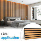 Art3d 4 Pieces 94.5" x 7.9" Acoustic Slat Wood Wall and Ceiling Panels - Image 2