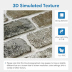 COMSTICKC 3D Faux Brick Peel and Stick Wall Covering, Small Brick Size Thin PVC - Image 3