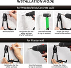 40 Pack Garage Hooks, Heavy Duty Steel Wall Mount Utility Hangers - Image 3