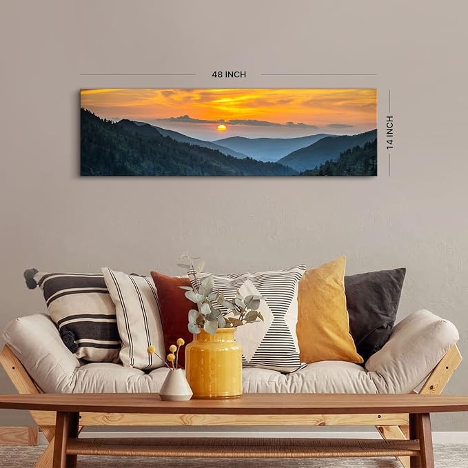 Sunset Blue Ridge Mountain Wall Art - Image 6