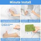Diesisa 2pc Acrylic Wall Mount Organizer, Adhesive Cabinet Door Organizer - Image 4