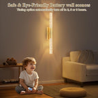 camuucci Battery Operated Wall Sconces Set of 2 Rechargeable Battery Powered - Image 7