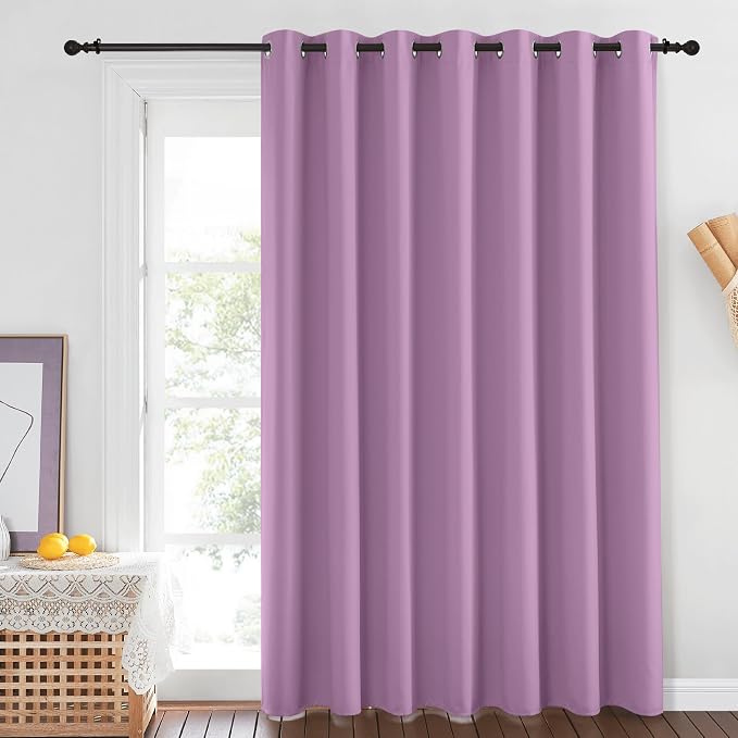 NICETOWN Room Darkening Patio Sliding Door Curtains 84 inch Length, Grommet - Image 2