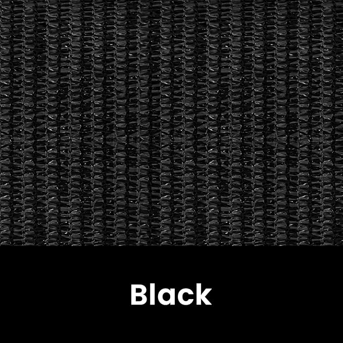 7'W x 6'H Black Patio Shades Roll up Outdoor Roller Shade Crank Wand Blind - Image 9
