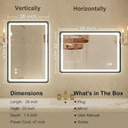 20"x 28" LED Bathroom Mirror - Image 7