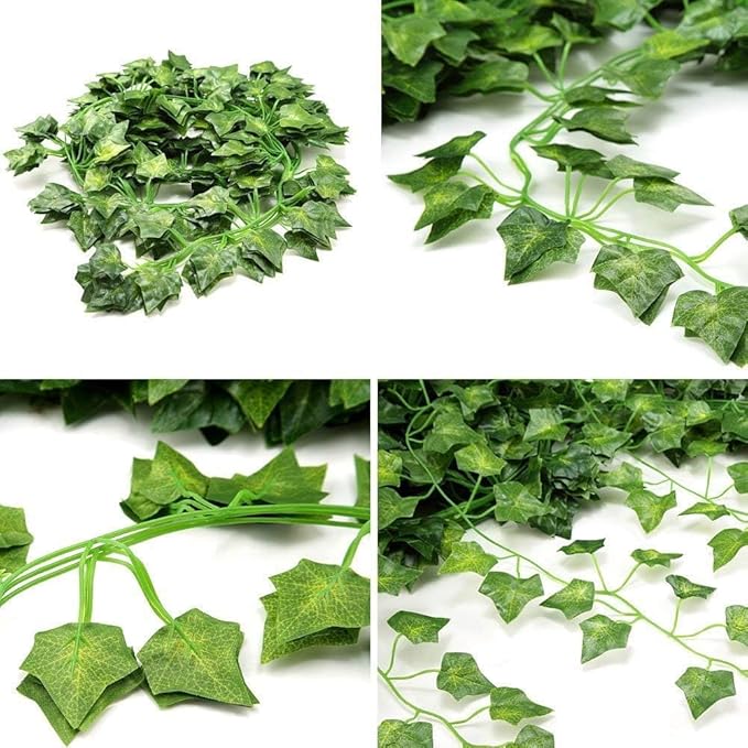Comtelek Fake Vines for Room Decor 96PCS Artificial Ivy Garland - Image 8